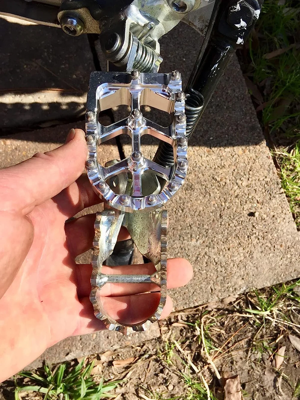 Für HONDA CRF250F CRF125F CRF125 CRF250 F CRF 250F 125F CRF 125 250 F Zubehör Fußrasten Fußstützen Pedalteile – Detail 3