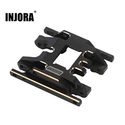 INJORA Brass Skid Plate Transmission Mount for 1/18 RC Crawler TRX4M Upgrade Parts 4M-67