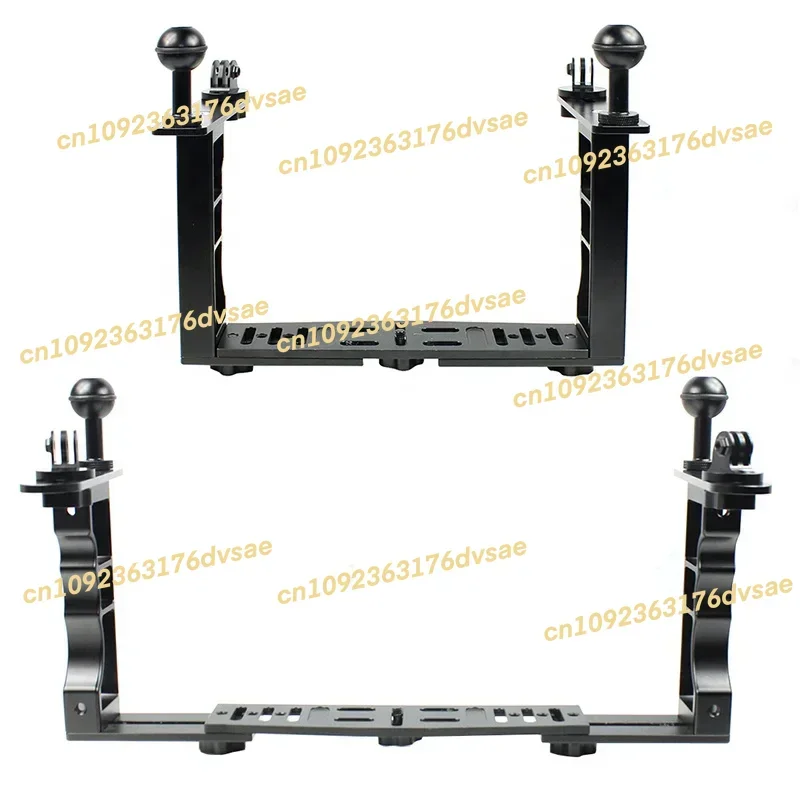 새로운 타케노켄 수중 핸들 트레이 카메라 다이빙 스태빌라이저 플로팅 암 듀얼 핸드헬드 홀더 브래킷 (플래시 라이트 사진 촬영용)