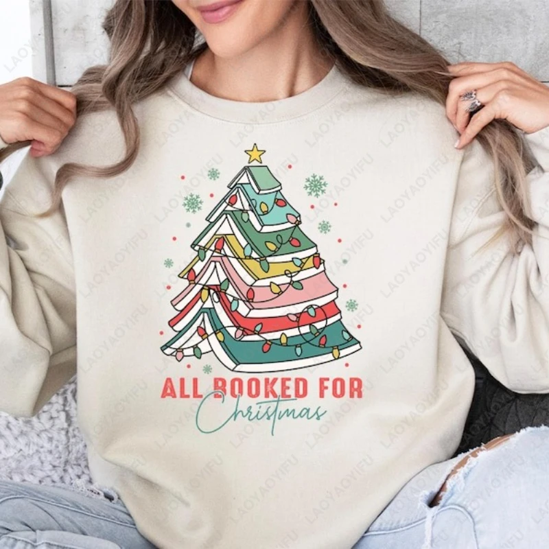 جميعها محظورة هدية الكريسماس لمحبي المكتبة دودة الكتب البلوز عشاق الكتاب السنة الجديدة عيد الميلاد البلوز Roupas الأنثوية موضة هودي #2