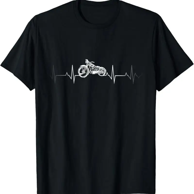 Motorcycle Heartbeat I love my T Shirt