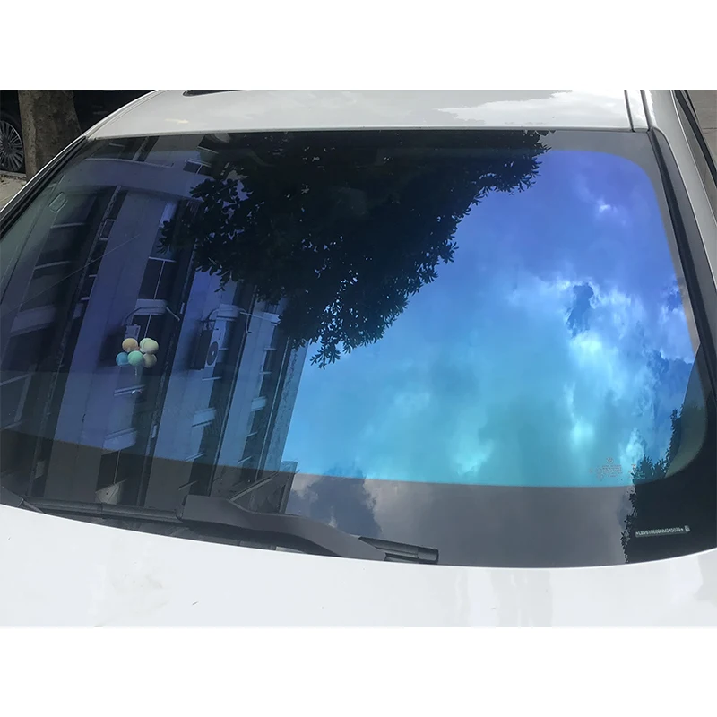 Heat Insulation UV Protection Purple Light Nano Ceramic Car Tinted Solar Window Film VLT 55% For Car