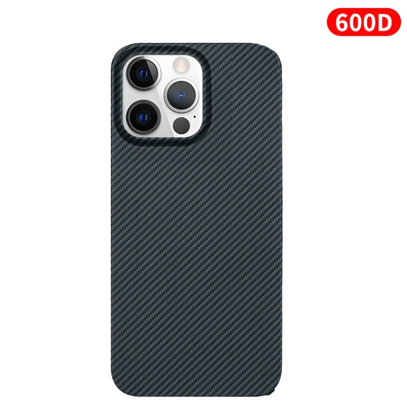 DIXSG Für iPhone 15 Pro Max/iPhone 15 Pro Carbon Hülle Kevlar 600D Aramidfaser ultradünne Hardcover magnetisch schwarz Schlank hellrot 4