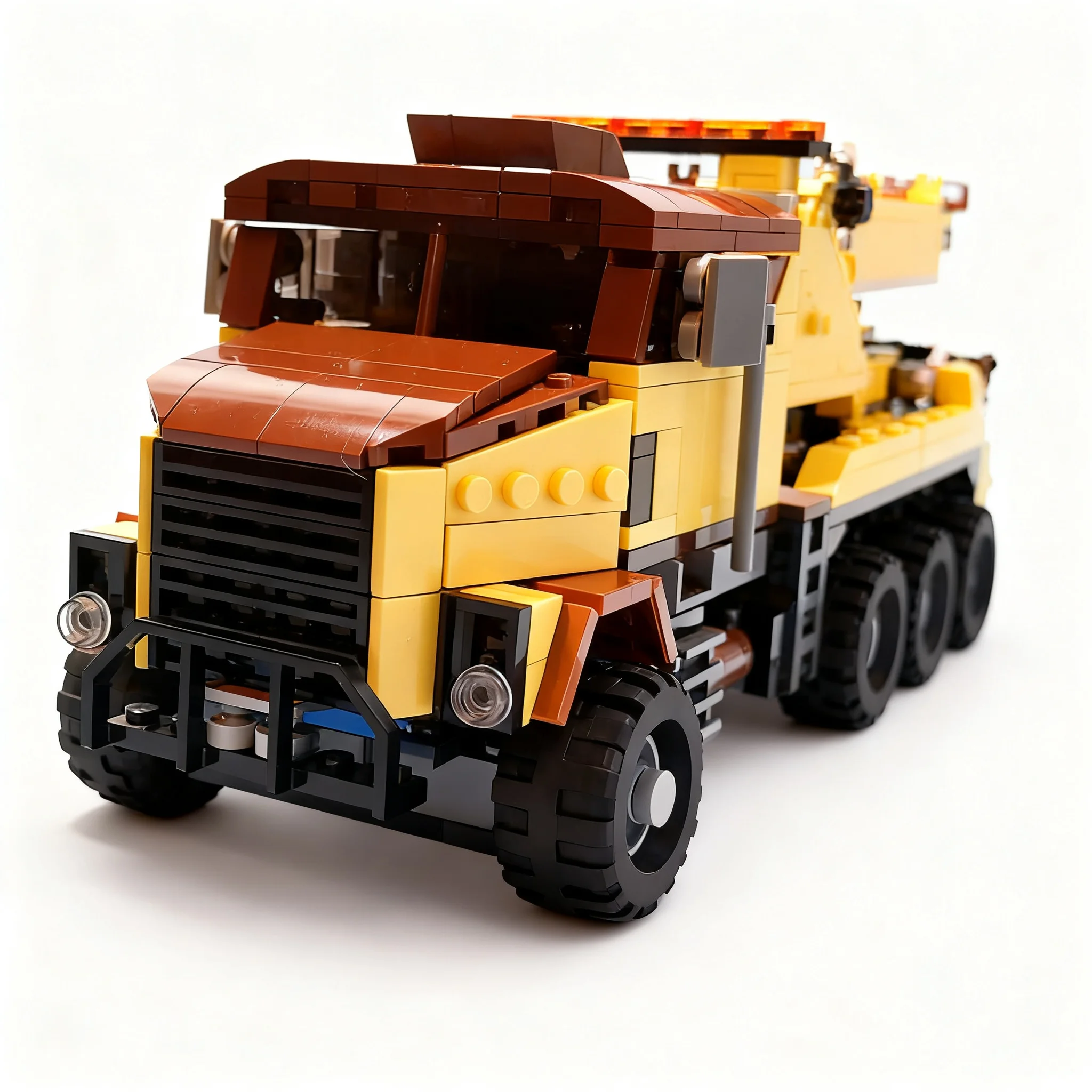 871pcs MOC City Champions Oshkosh M1070 Tow Truck Conversion Model Building Blocks Christmas Gift Brick Assemble Education DIY