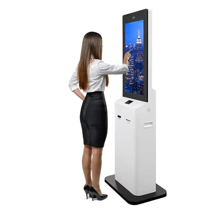 for Food Kiosk Restaurant Hotel Supermarket Tabletop Floor Stand Digital Automatic Self Service Payment Kiosk