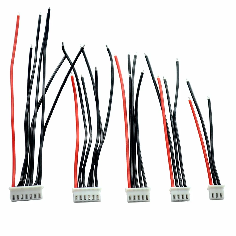 Silikon JST XH 2S 3S 4S 5S 6S 22 AWG Stecker Adapter Stecker Balance Wechsler Draht Kabel für Lipo Batterie RC Drone Auto 5 Stücke – Detail 8