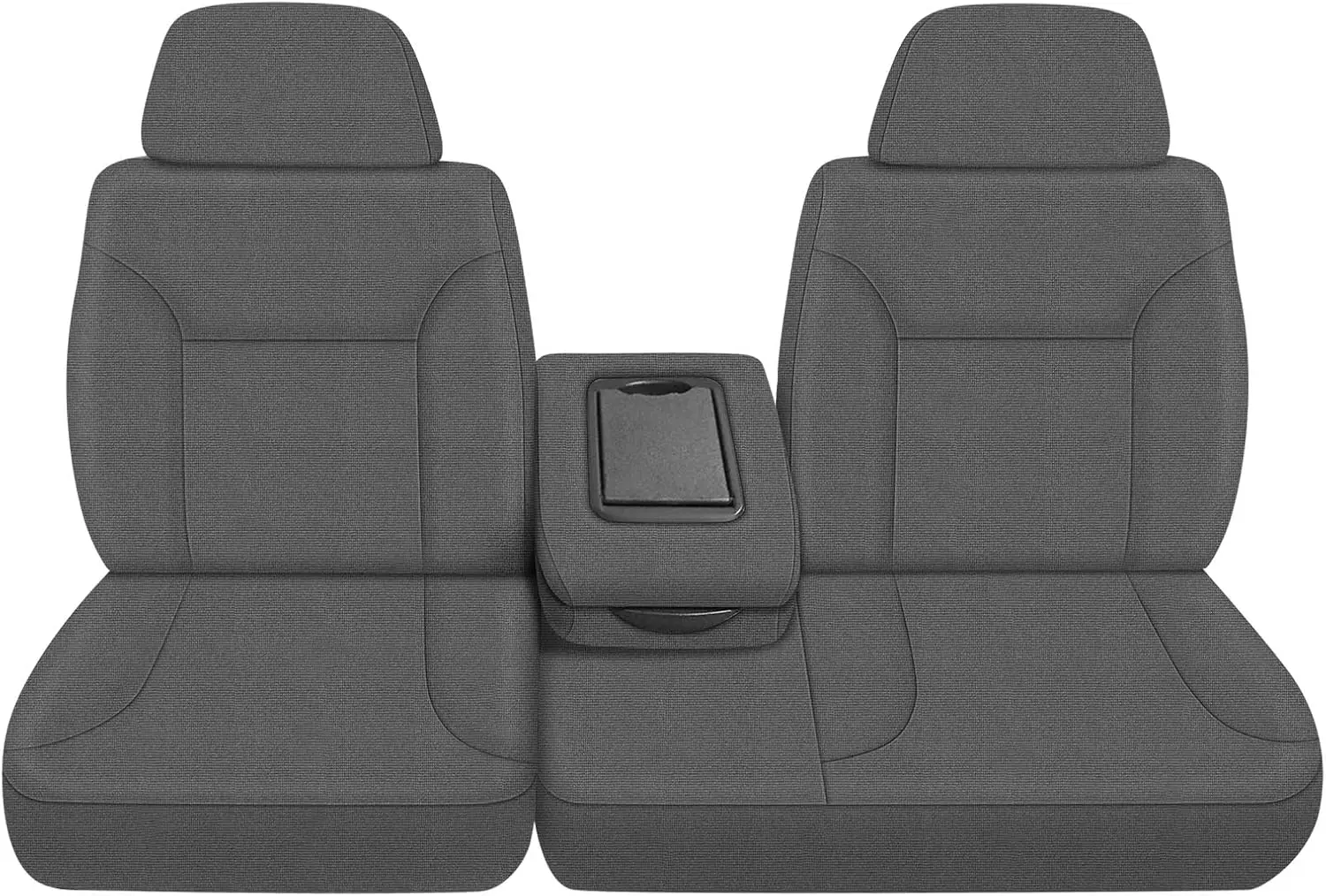 Front Seat Covers Replace for 1995-2000 Chevy Silverado/Suburban/Tahoe and GMC Sierra/Yukon 60/40 Split Seat with Console, Premi
