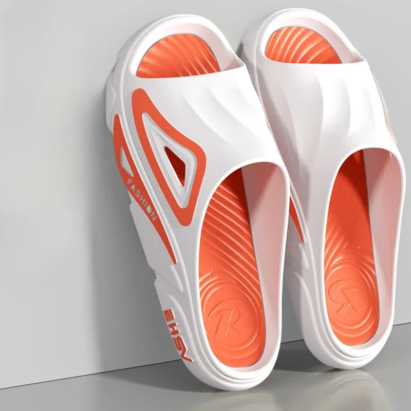 Slides House Pvc Male Slipper Walk Around Home Flat Indoor Men's Shoe Low Price Adult Comfortable High Quality Fashion Original