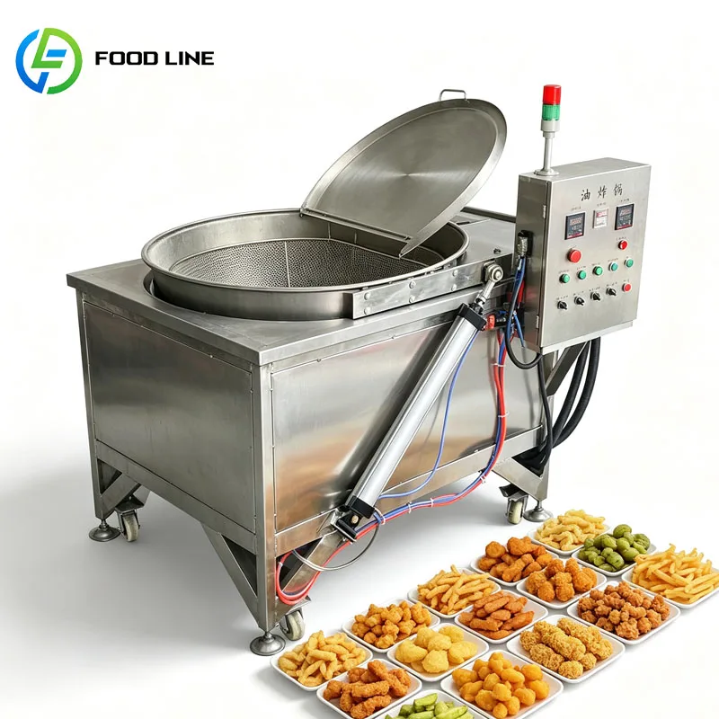 Commercial Frying Machine Stainless Steel Automatic Deep Fryer For Restaurant Fast Food Kitchen Equipment Customized