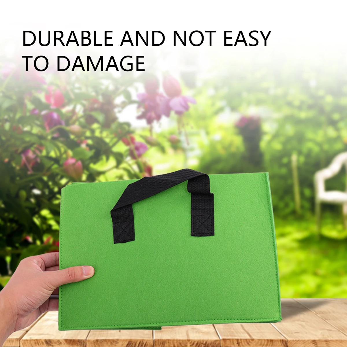 

Raised Flower Garden Bag Grow Vegetable Nursery Bags Square Fabric Tree Bed Planter