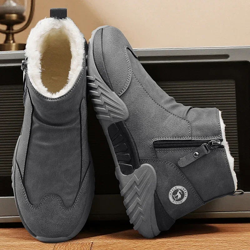 أحذية الثلوج الشتوية غير قابلة للانزلاق أحذية كاجوال مقاومة للماء عالية الجودة للسفر وتسلق المشي لمسافات طويلة أحذية الجري أحذية رياضية Zapatos Hombre