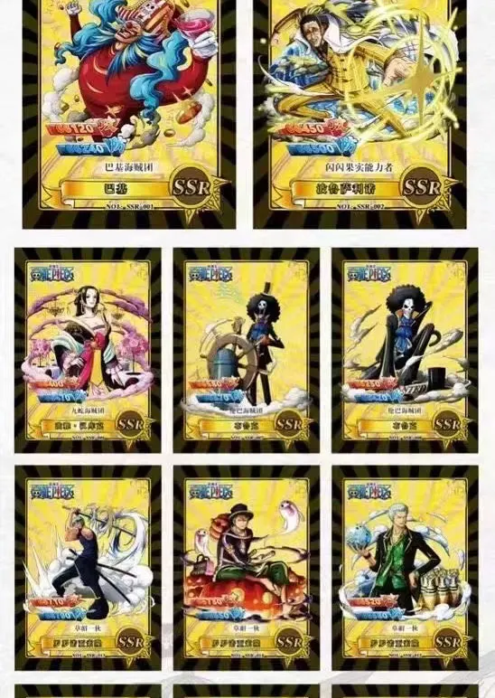 New GK One Piece Japanese Anime Collection Card Cartas Luffy Roronoa Sanji Nami TCG Game SSP MR Cards Children Birthday Gift