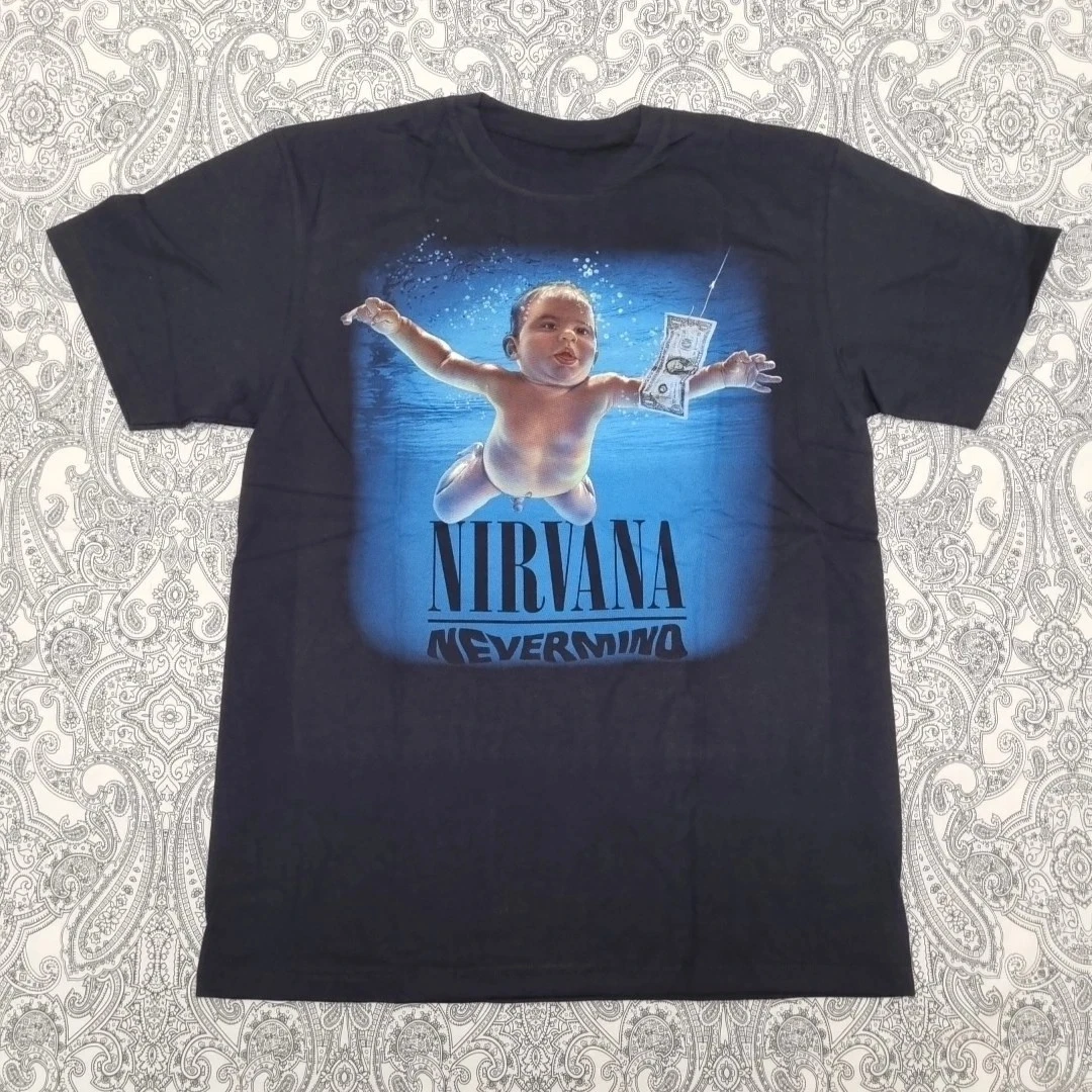 

Nirvana Nevermind Band Shirt Size Large Graphic Print New in Utero Kurt Cobain High-end Luxury Is for Both Men and Women Top Y2k