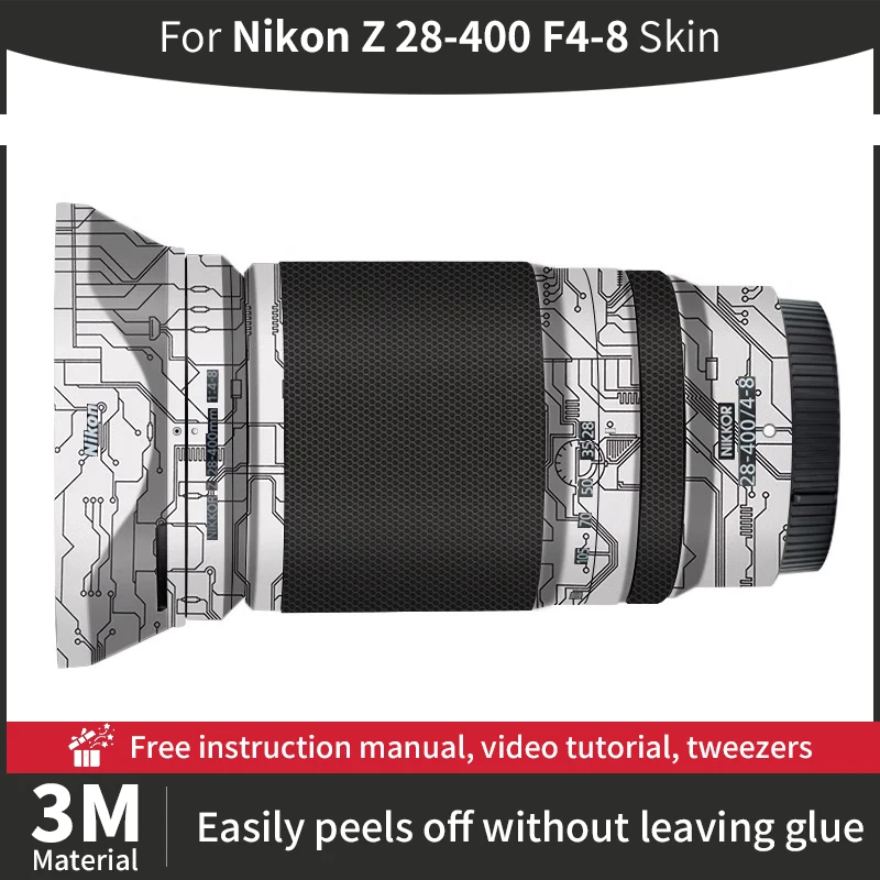 For Nikon 28 400mm Skin Nikon Z 28-400mm F4-8 Camera Lens Skin Anti-scratch Camera Lens Sticker protective film More Colors