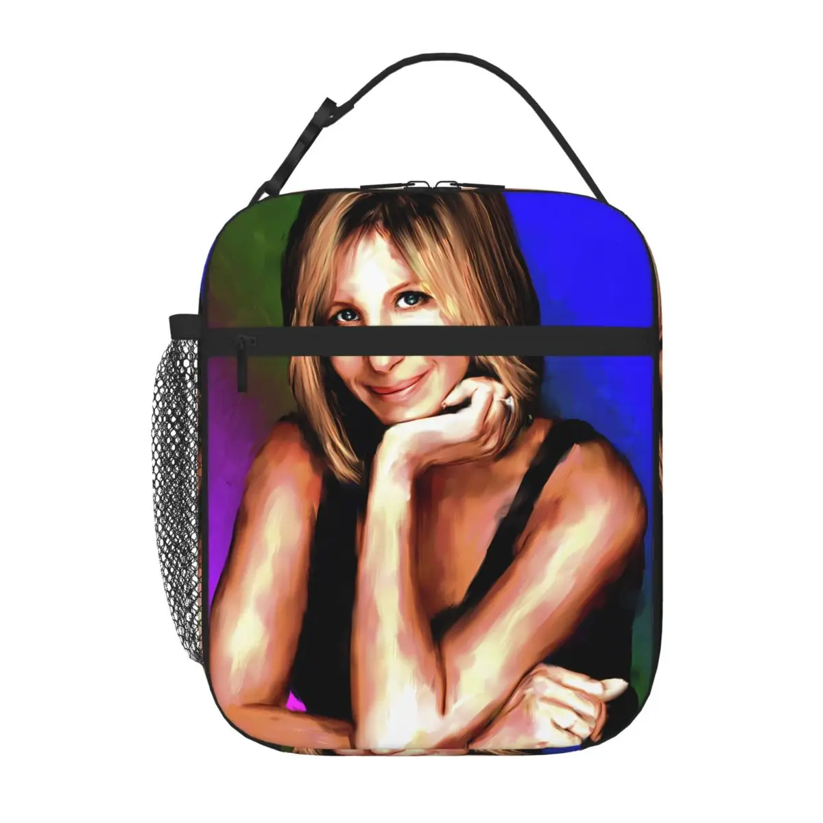 Bestselling Barbra Streisand Painting Stars On Art School Style Adult Lunch Bag Garden Party Compact Lunch Bag