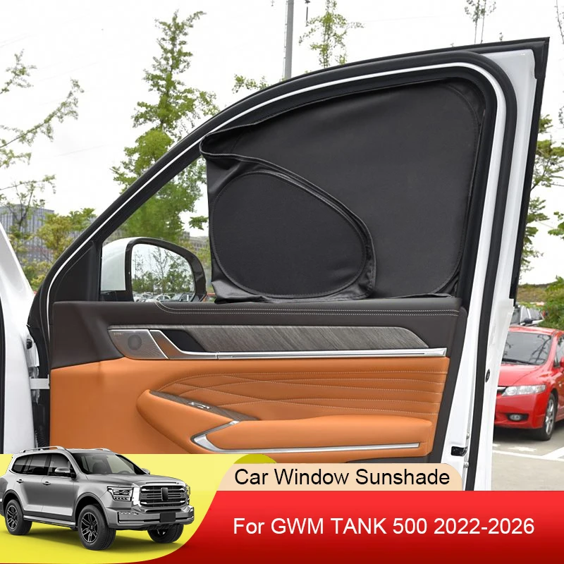 

Car Black Windows Privacy Sunshade For Great Wall TANK 500 2022-2026 Auto Anti-UV Heat Insulation Protect Cover Accessories