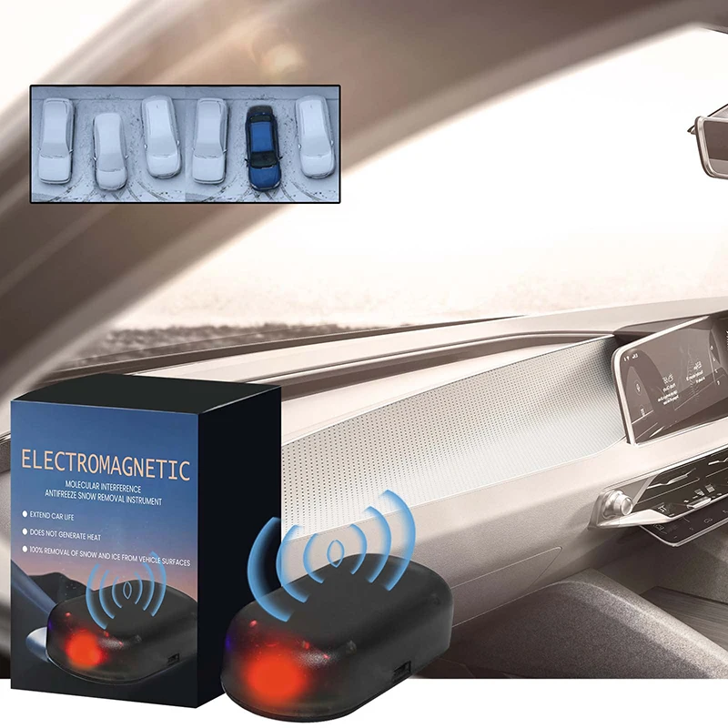 Pequeno Multifuncional Solar Energy Snow Plow Car, Prático Economizar Tempo, Muito Eficaz, Não Dano a Superfície do Veículo, Novo