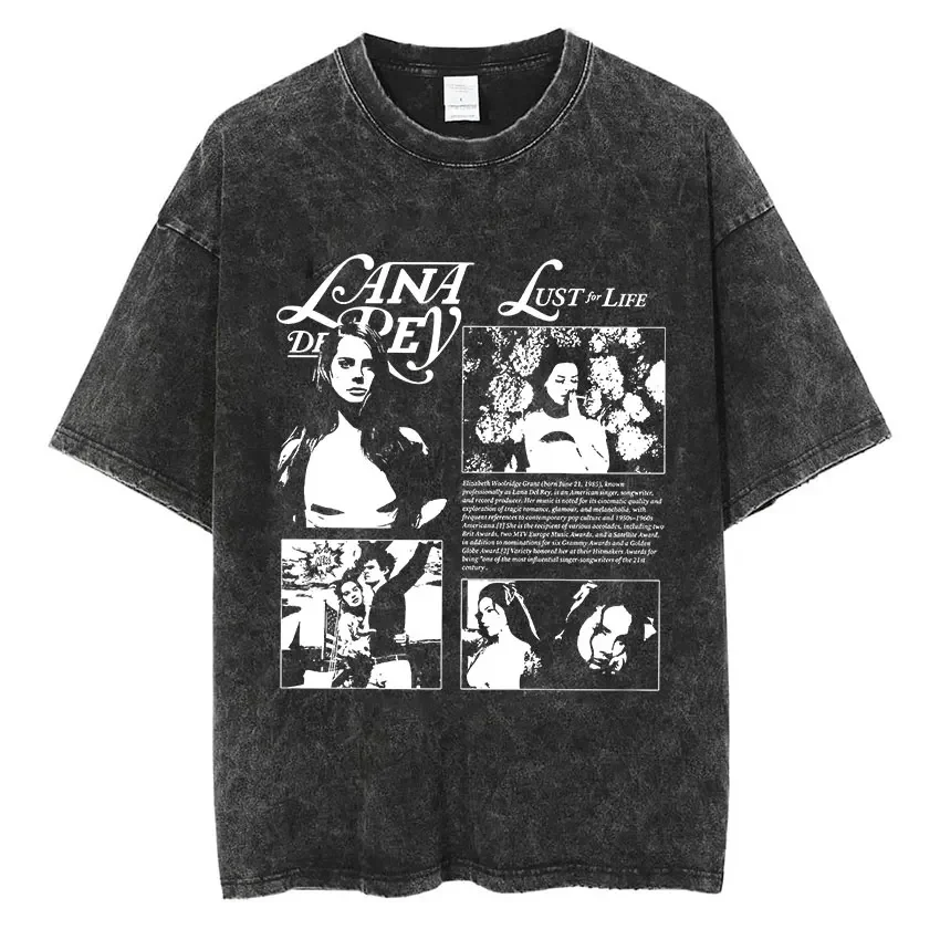 Lana Del Rey Ldr Sailing Vintage Wash T Shirt Men's Retro Style