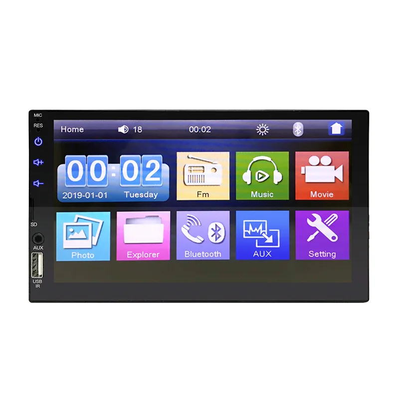 7 Inch Car Multimedia Carplay Center Control Universal Radio ,Bluetooth Car Mp5 Player,Hd Qled Touchscreen/Fm Receiver