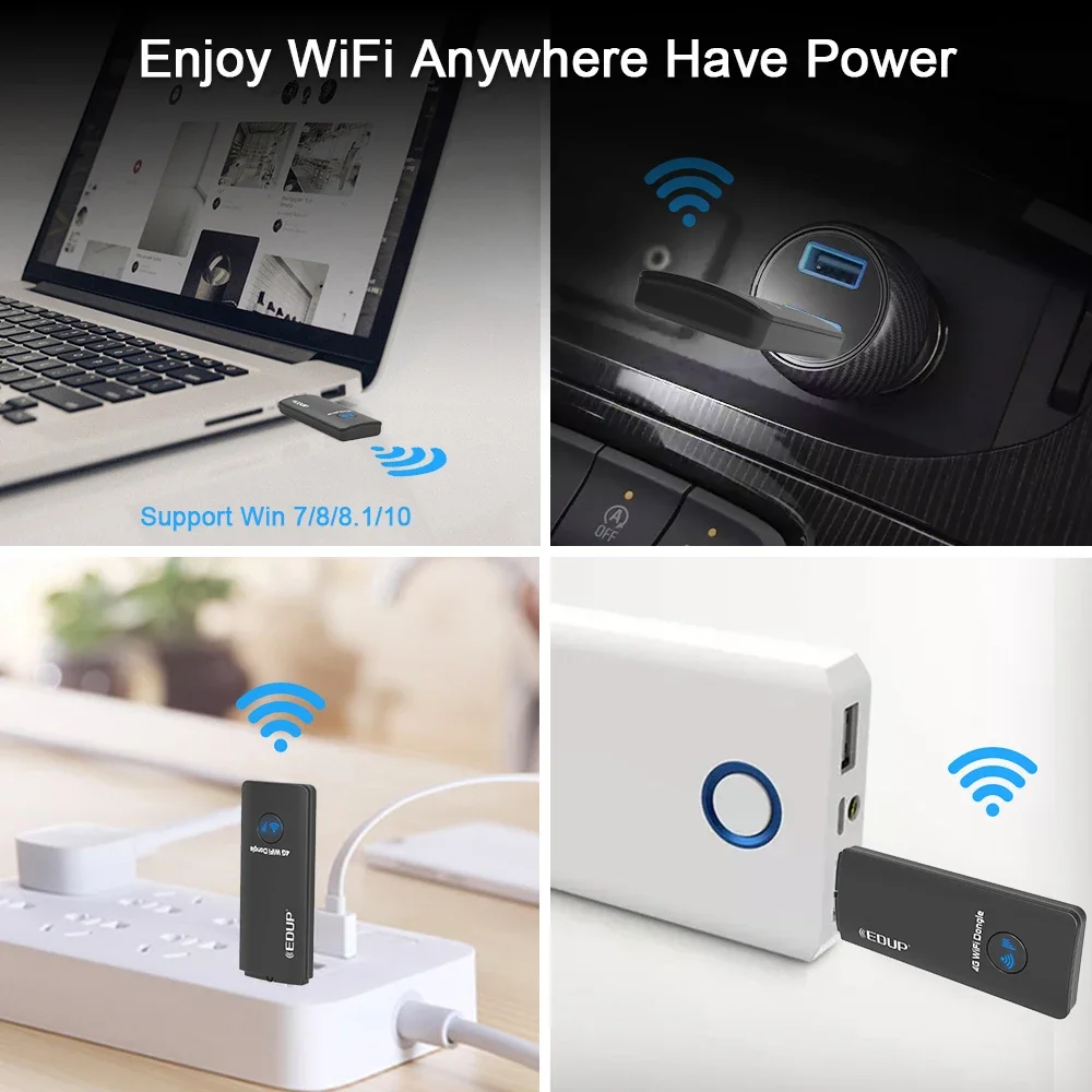 EDUP 150 Мбит/с 4G USB WiFi Dongle Адаптер LTE Универсальная мобильная точка доступа Поддержка 3G/4G Nano Sim-карты для ПК Настольный ноутбук Телефон