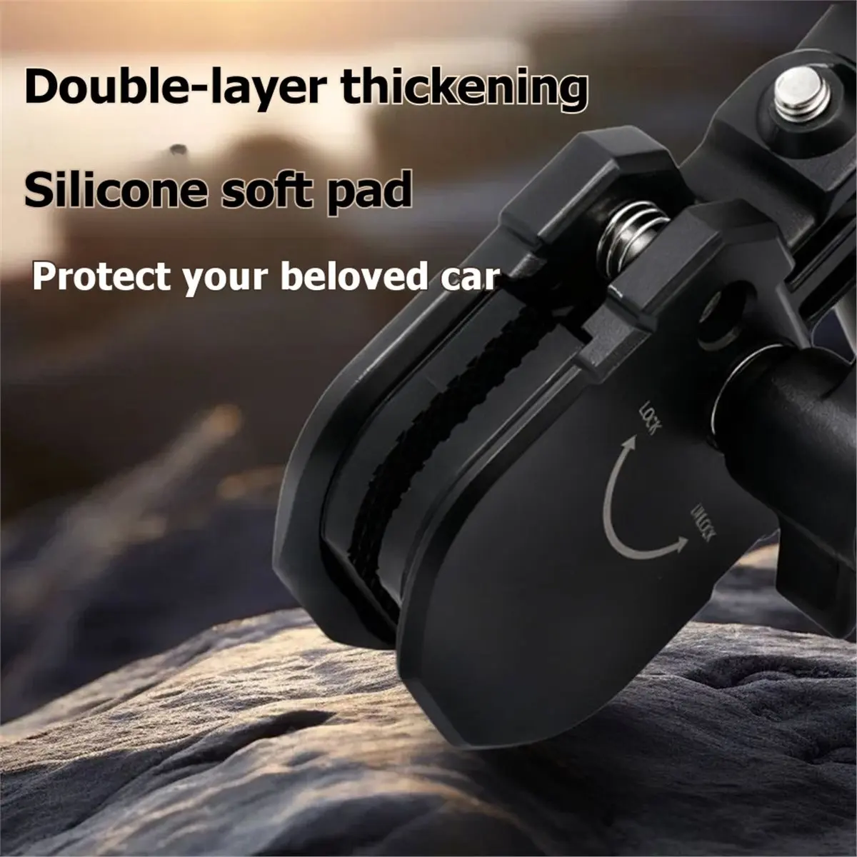 Dynamic Motorcycle Windshield Clip for Insta360 / DJI Action / GoPro Etc Action Camera Aluminum Alloy Mount Clip