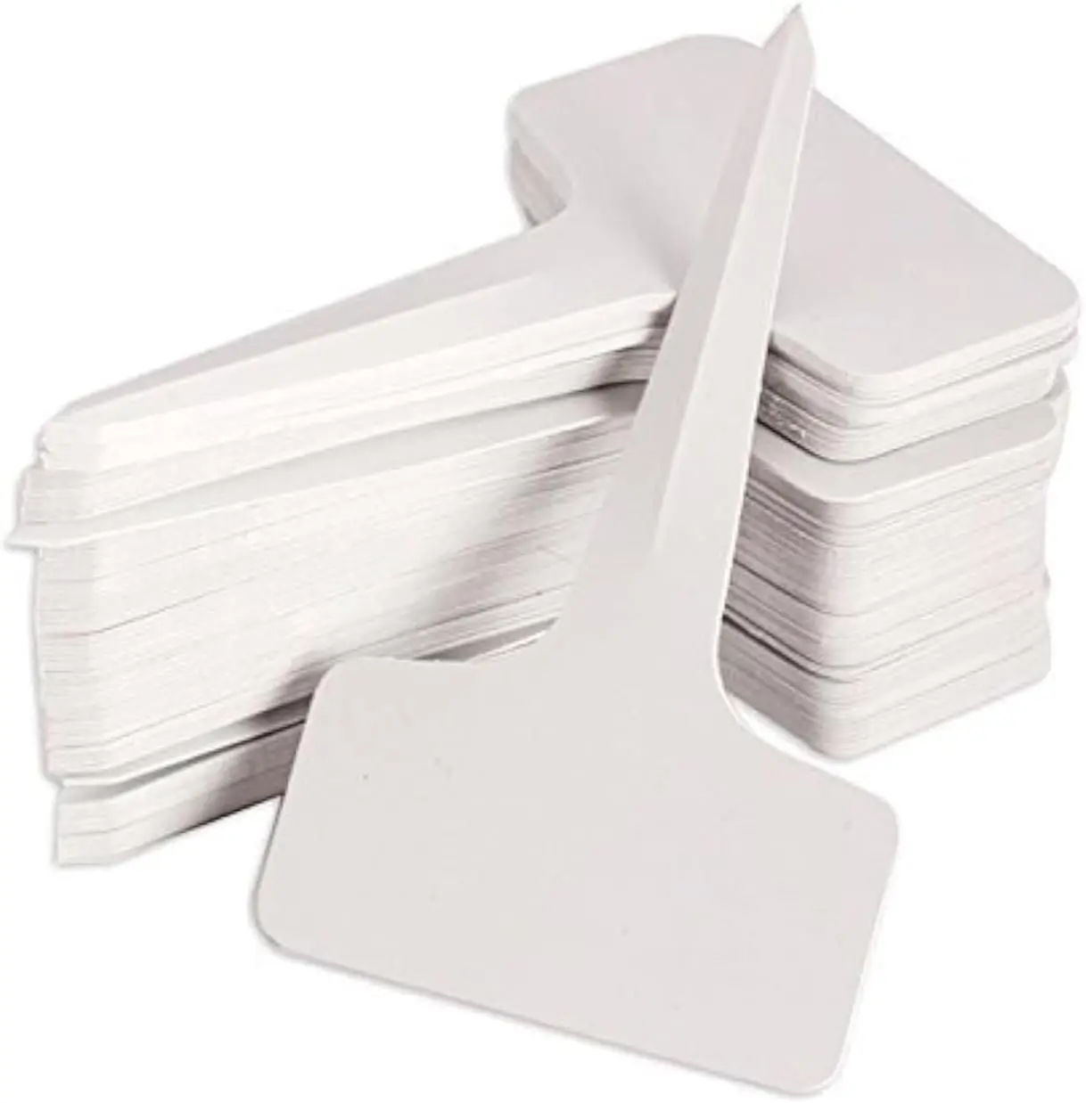 

100 Pcs 6x10cm Plastic T-Type Plant Tags for Nursery Garden Labeling