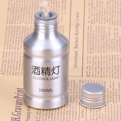 Lámpara de Alcohol de supervivencia para acampar, quemador de 100ml, herramienta de laboratorio de química, Pinic líquido para senderismo, portátil y duradero