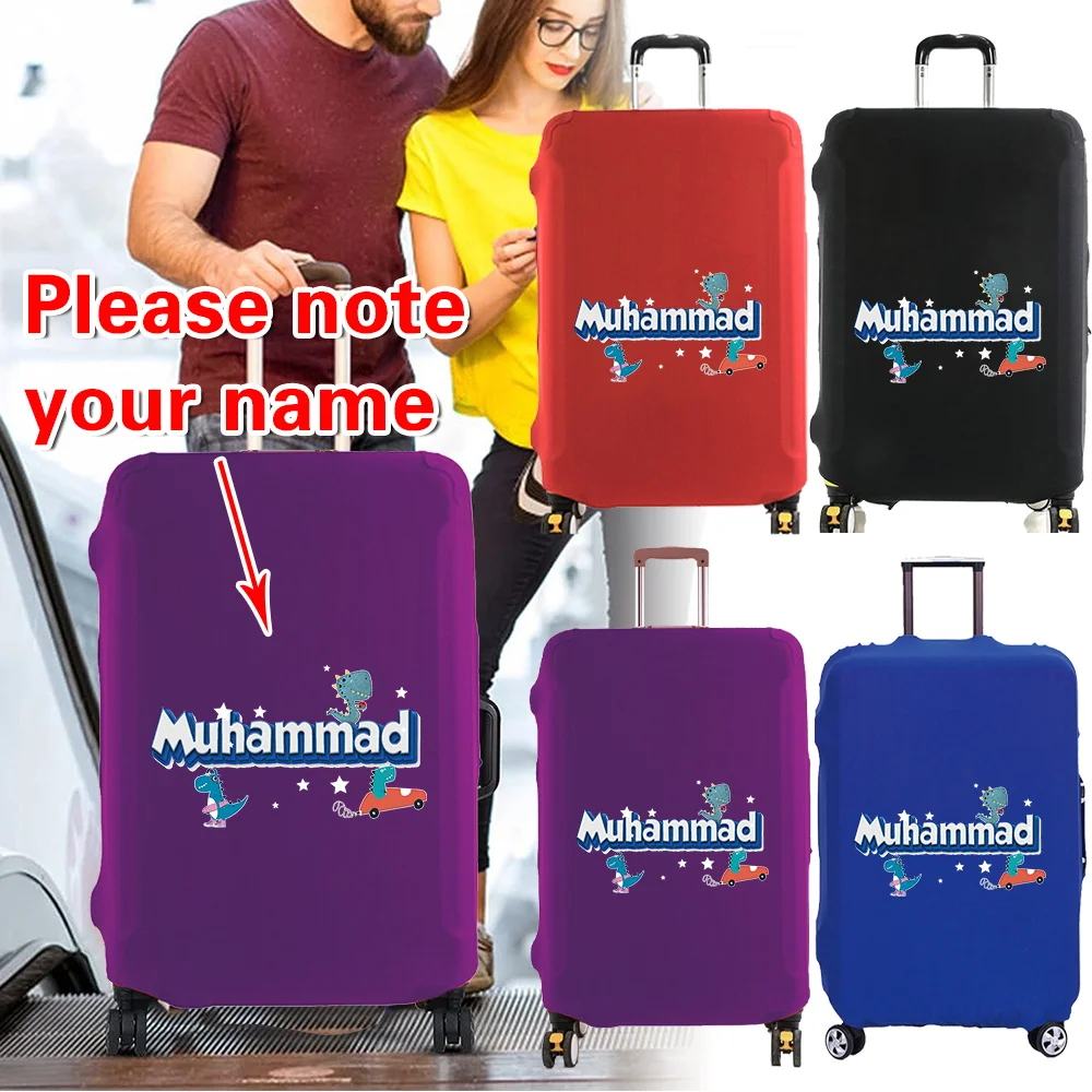 Customized Name Luggage Cover Travel Accessories Dust Cover Protective Case Wear Resistant Multiple Style Options 18-32inch