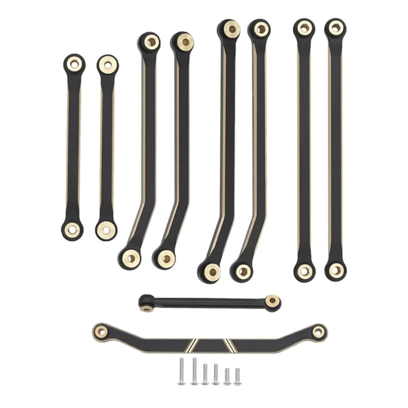 

8PCS Anodized Brass Linkage System Climbing Vehicle Efficient Chassis Improvement Easy to Use for 1/18 Remote Control 15UB