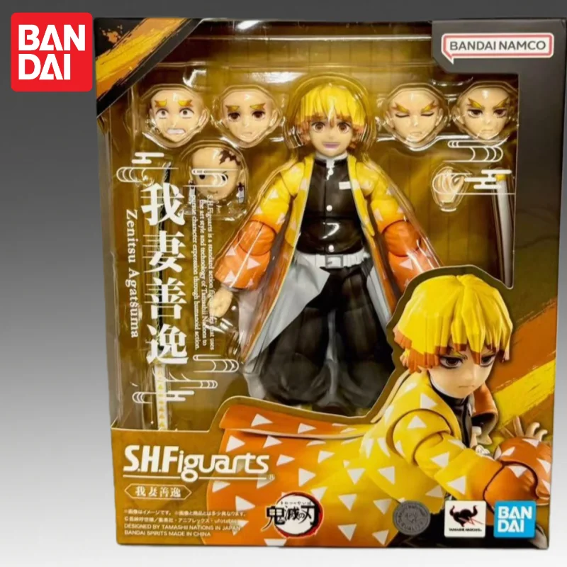 

In Stock Bandai Original S H F Demon Slayer Agatsuma Zenitsu Action Figure Model Doll Brand New Boxed Anime Characters Garage