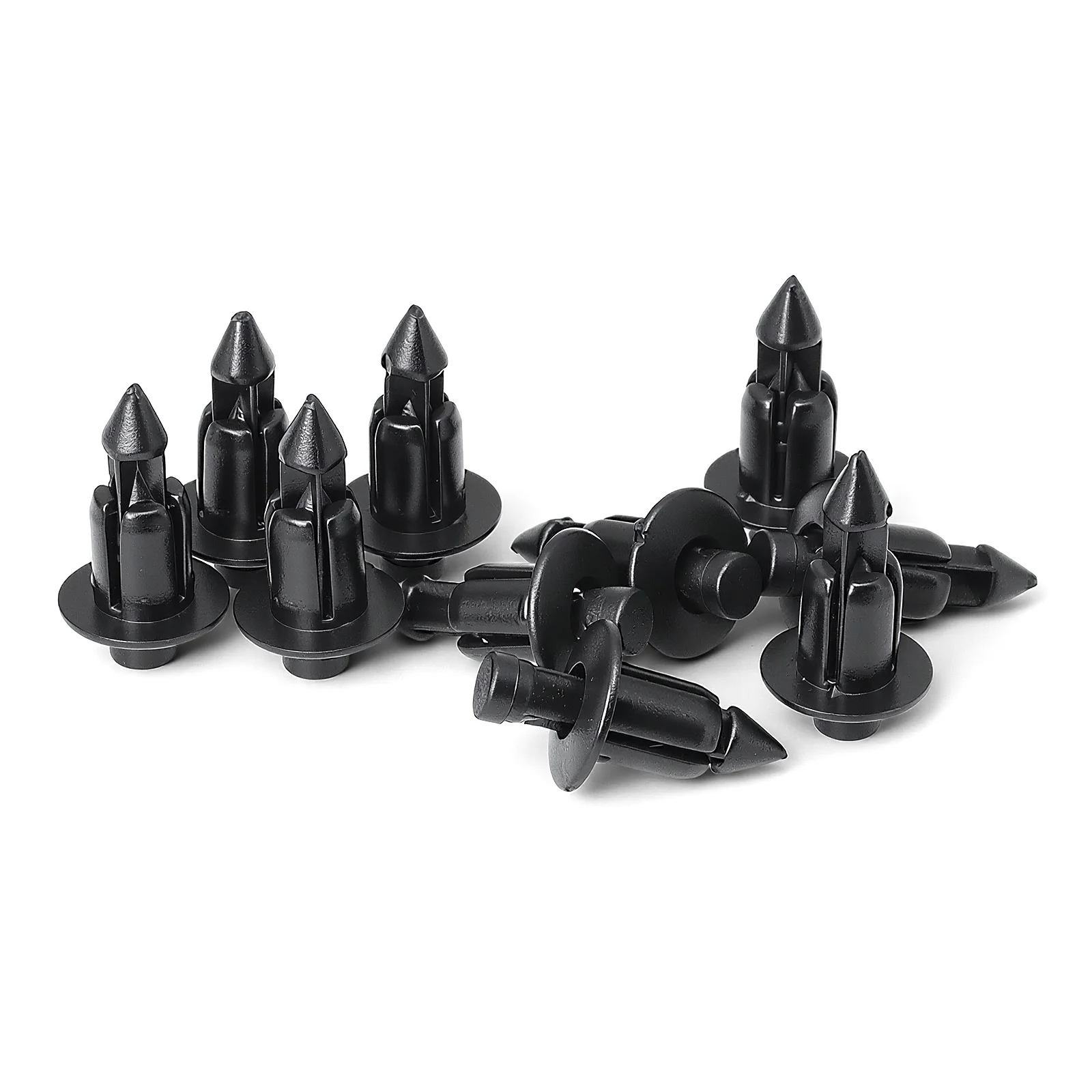 20/30/50 Stück 6mm schwarze Nieten Verkleidungsclips Kunststoffnieten für Honda Suzuki Kawasaki – Detail 12