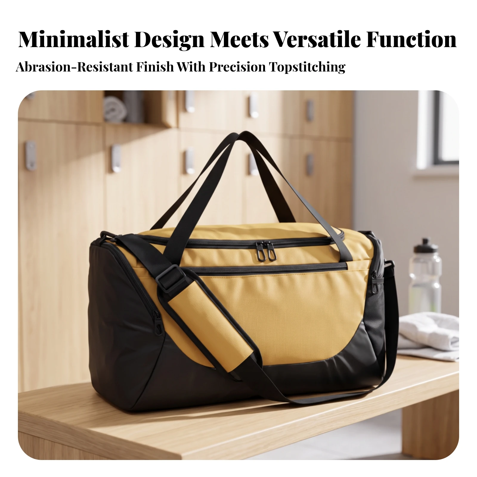 Sports Duffel with Wet Dry Separation Spacious Duffel Bag with Wet Pocket Multi-Compartment Separate for Travelers, Gym
