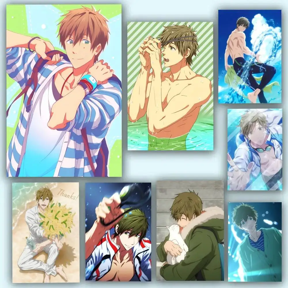 Cartoon Anime Characters Makoto Tachibana Posters Self Adhesive Waterproof Ideal For Living Room Bedroom Bar Decoration