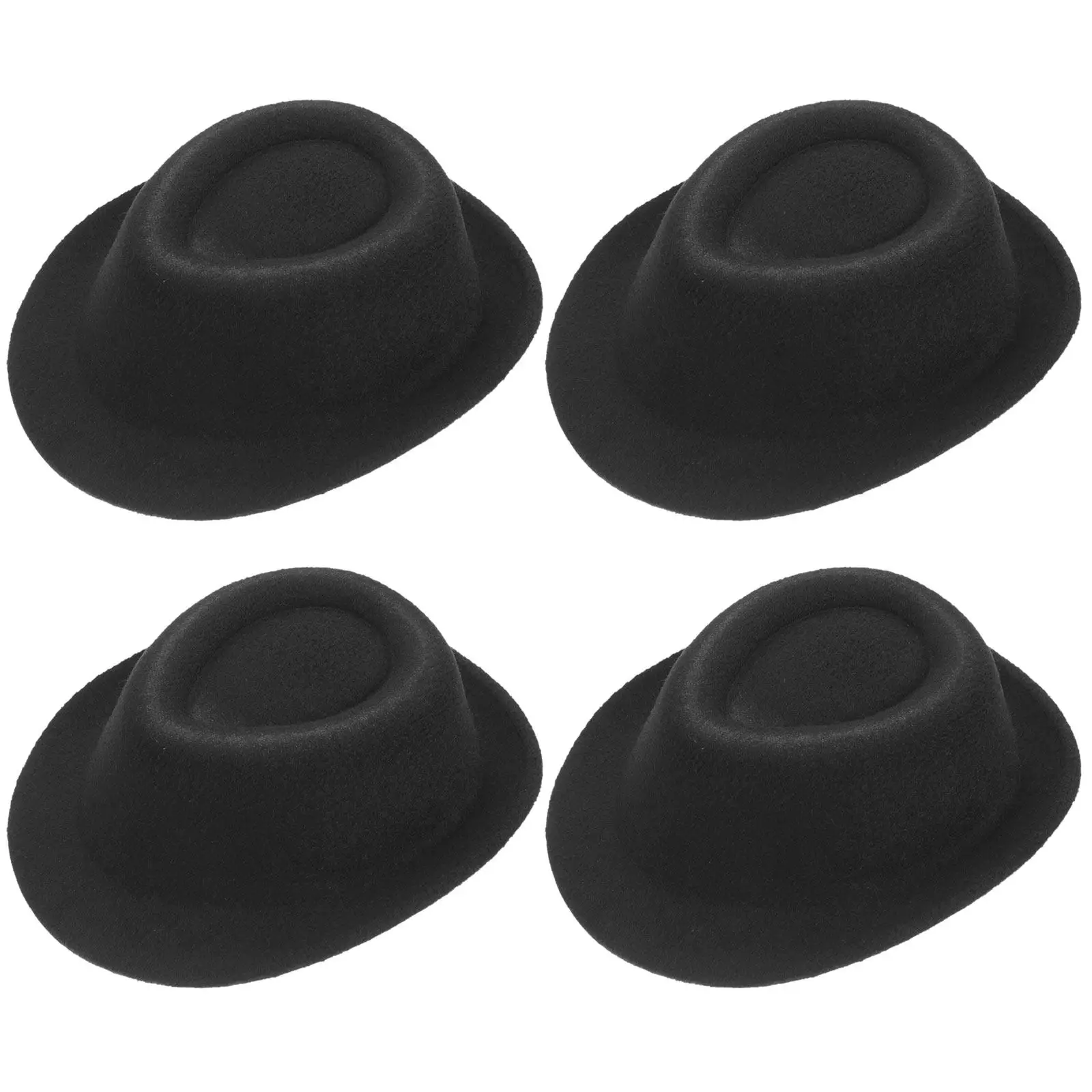 4Pcs Small Hat Prop Compact Size Excellent Decorative Effect Adorable Tiny Hats for Party Decorations Photo Props