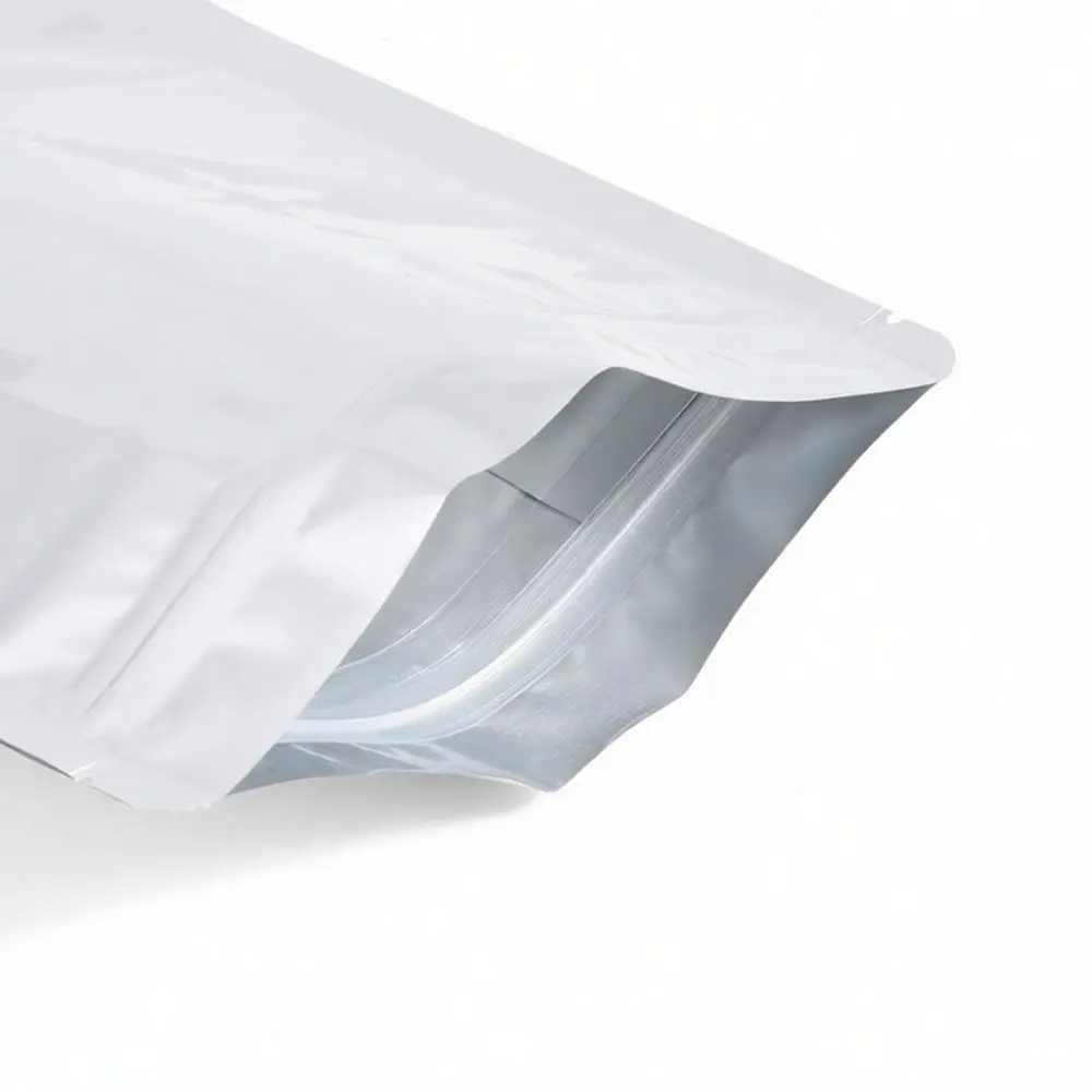 Food Grade Aluminum Foil Pouch Zipper Seal Tea Packaging Bag Moisture Resistant Storage Pouch Minimalist Kitchen Pouch
