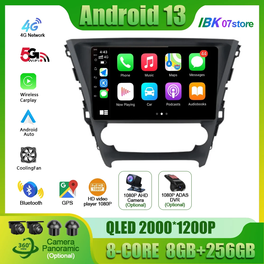 

Android 13 For Toyota Avensis 2015 - 2018 Car Radio Multimedia Video Player Navigation Car 4G GPS 2 Din Auto Touch Stereo