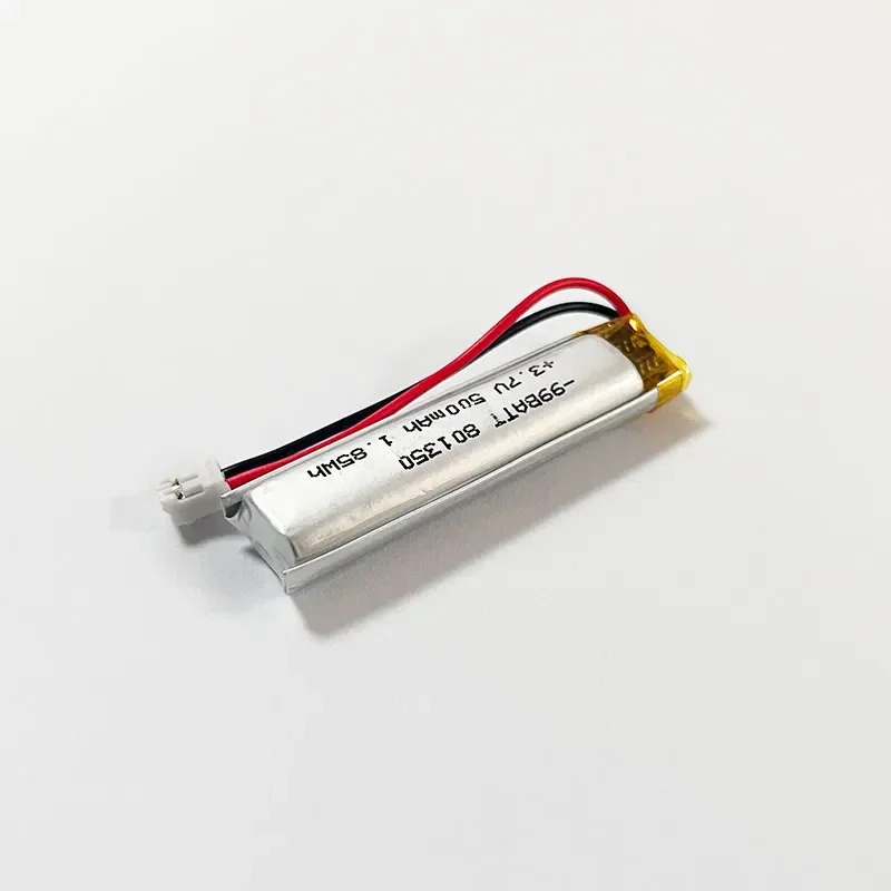3.7V 500mAh LiPo Rechargeable Battery 801350 081350 for Bluetooth Headset Speaker Pet Drinker Thermometer 1-10PCS