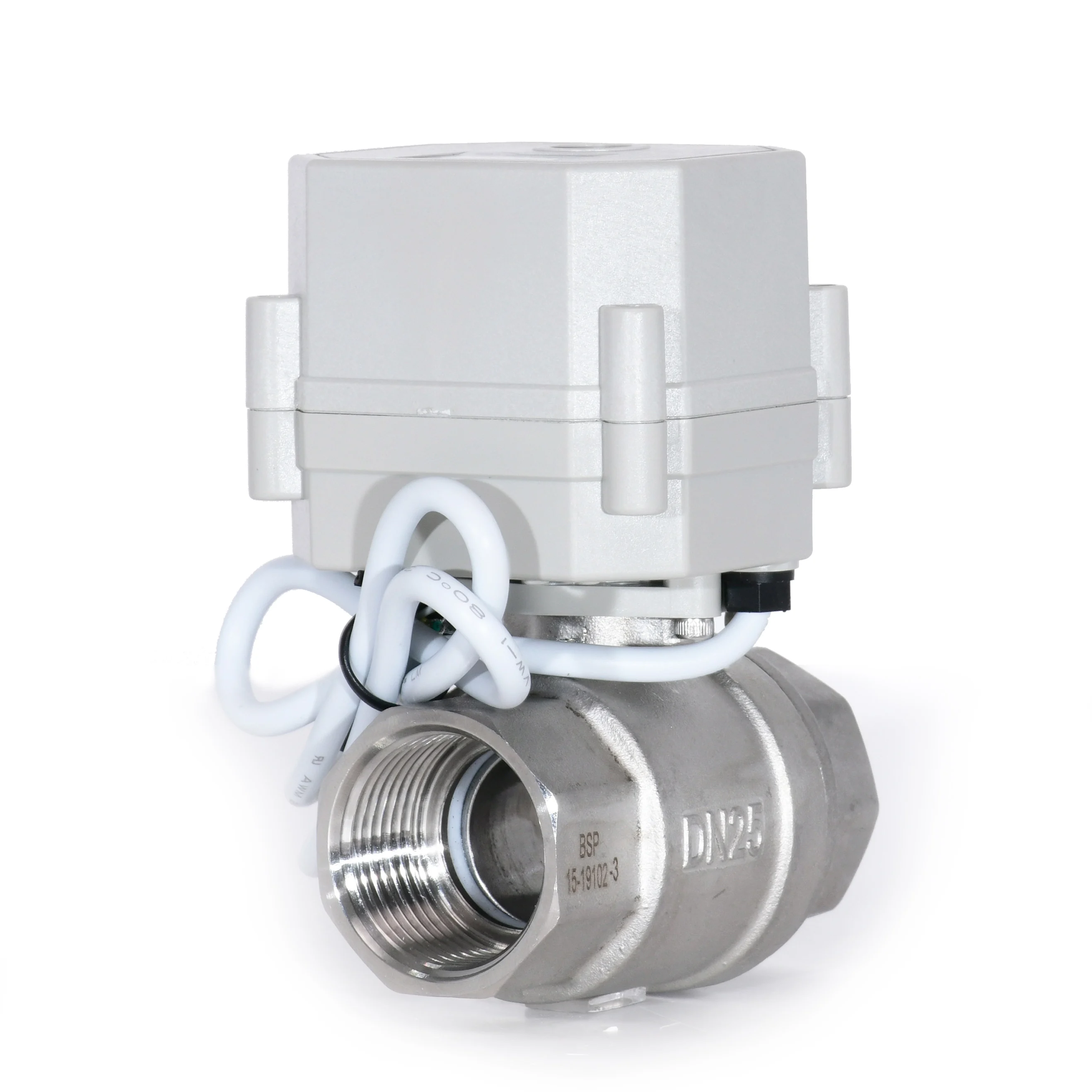 A20-M25-S2-C DN25 SS304 NPT RS485 DC12V Modbus RTU 485 Baud Rate:9600 Proportional Valve