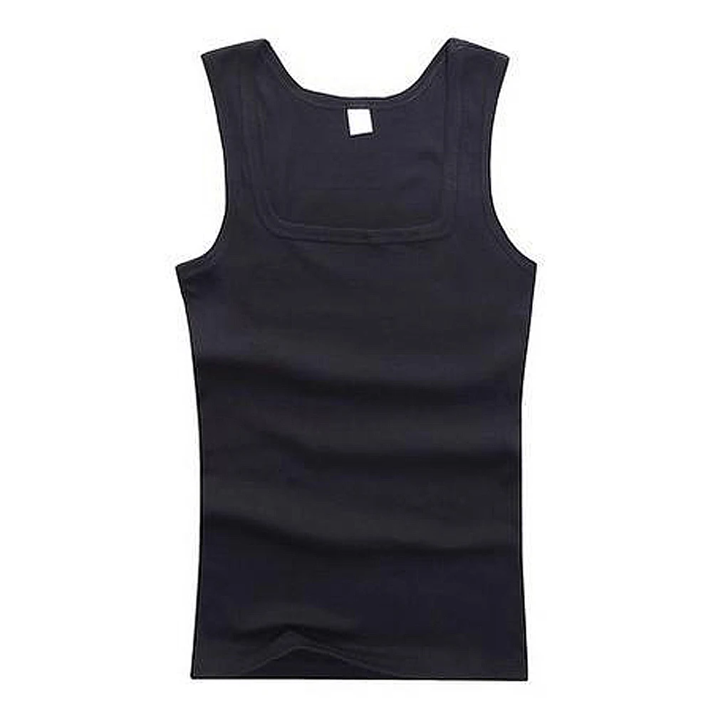 1Pcs Solid Color Cotton Workout Gym Tank Top Men\'s Muscle Sleeveless Sportswear Breathable Bodybuilding Singlets Fitness Vest