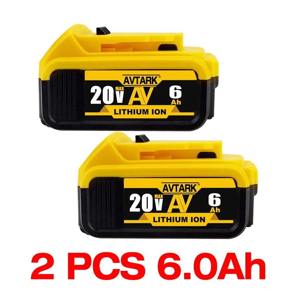 Imagem -02 - Max Lítio Bateria Ferramenta de Substituição para Dewalt Dcb200 8a 12a 18v Dcb184 Dcb181 Dcb182 Dcb200 20v 6ah