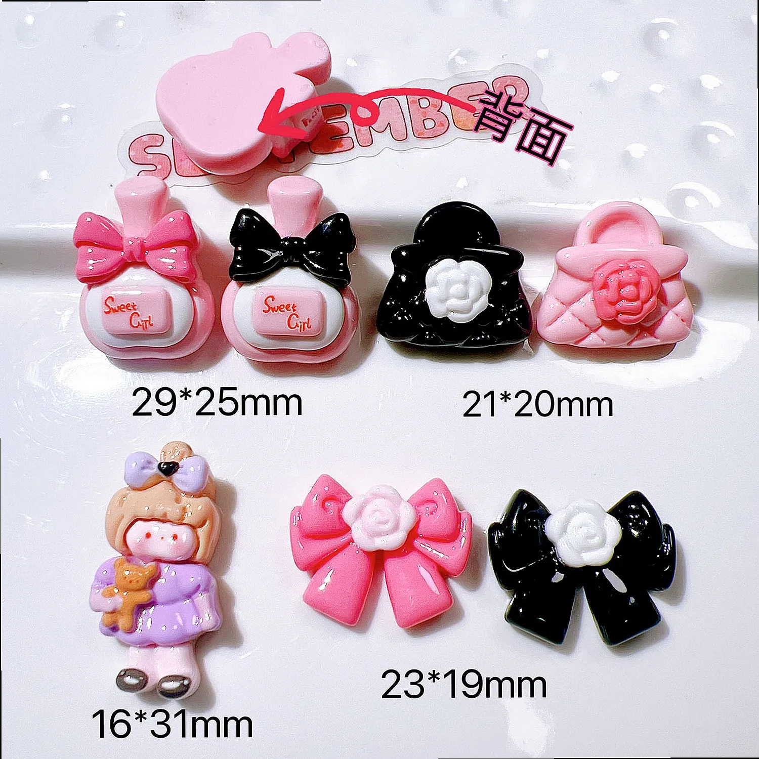 100pcs Kawaii Resin Mini Flower Flatback DIY Phone Case Hairpin Keychain Scrapbook Decor Wholesale Miniature Craft