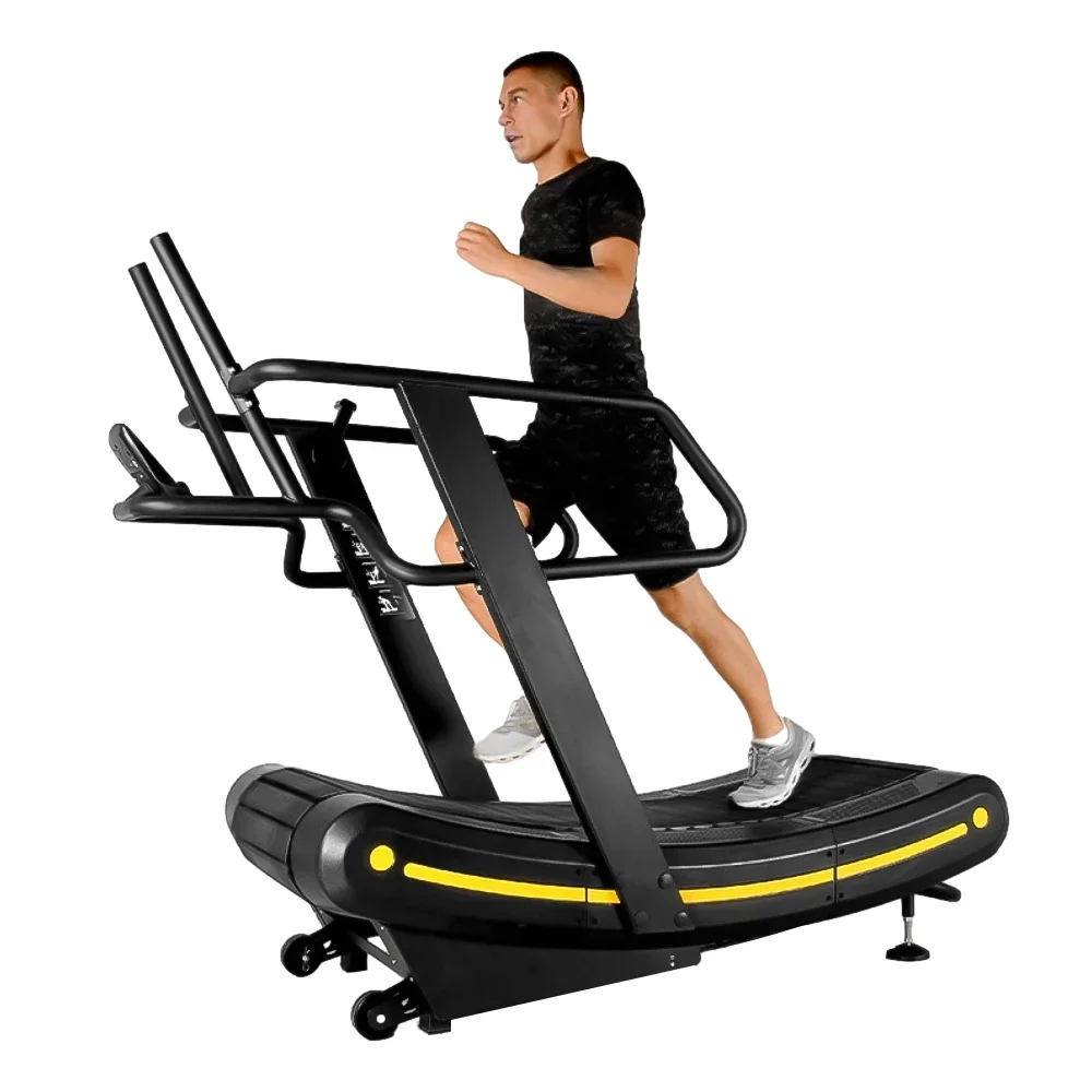 

2024 Hot Selling Non powered Mechanical Running Machine Motorized Gym Home Unassisted Curved Treadmill for Walking