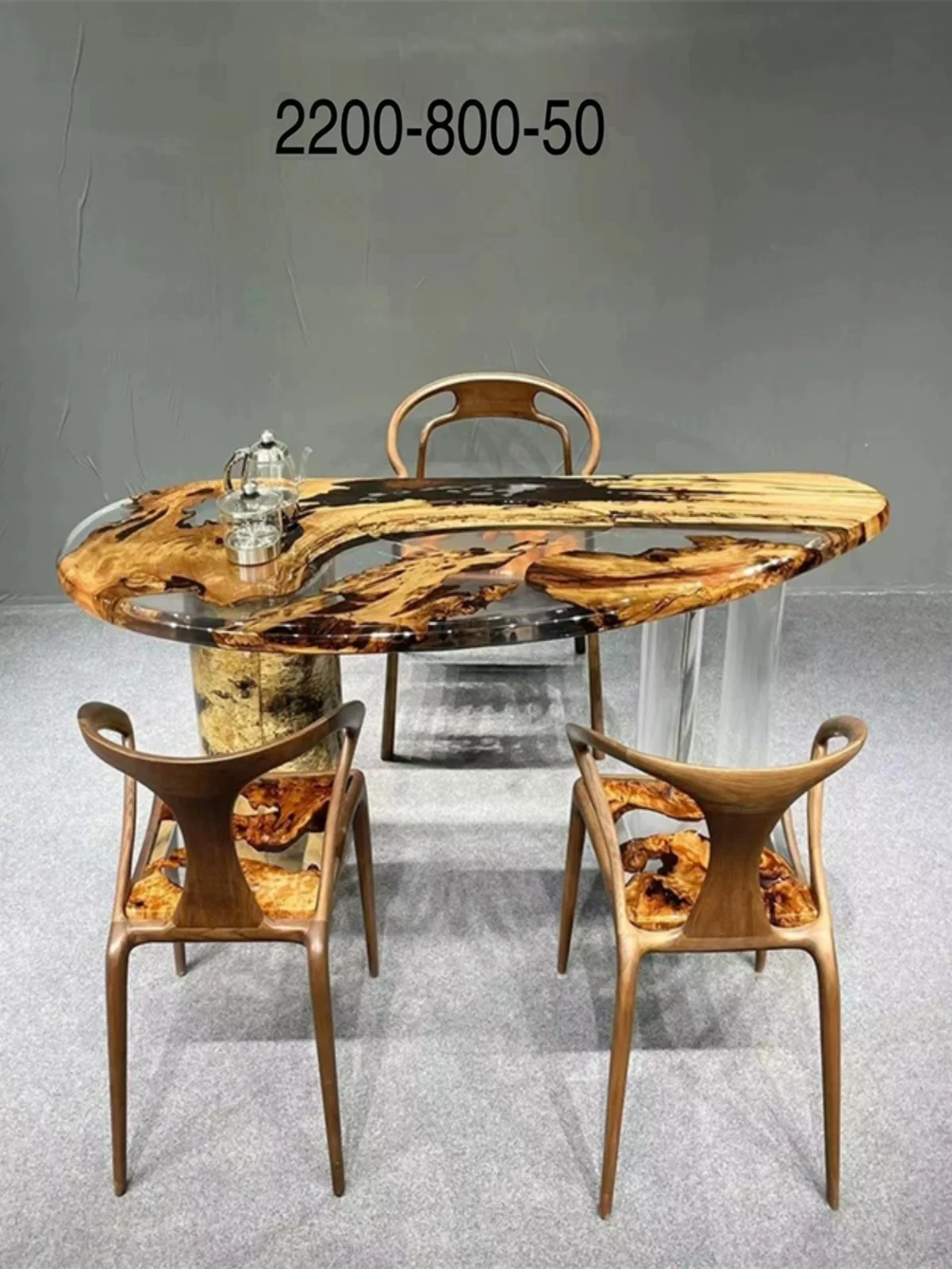 Gold Camphor Resin Table Tea Table 220-80-5