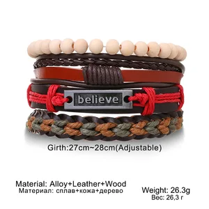 Herrenarmband 4 PCs/Set geflochten 8 Hauptverkaufsarmbänder - №8