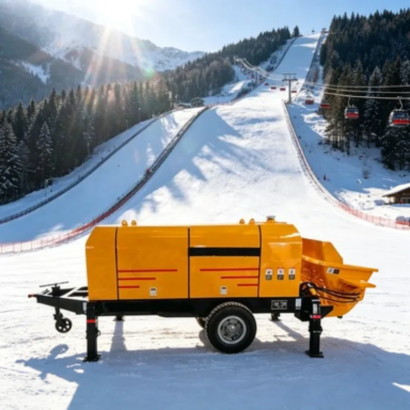 Electric Concrete Pump Concrete Mixer Machine Stationary Grout Pump Trailer Concrete Pump 35m3h for Building Use