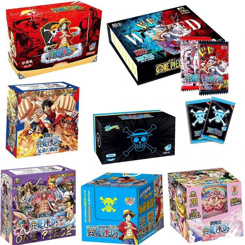 

NEW One Piecees Cards Booster Box Collections TCG Luffy Japanese Anime Zoro Nami Chopper Bounty Table Games Toys Birthday Gift