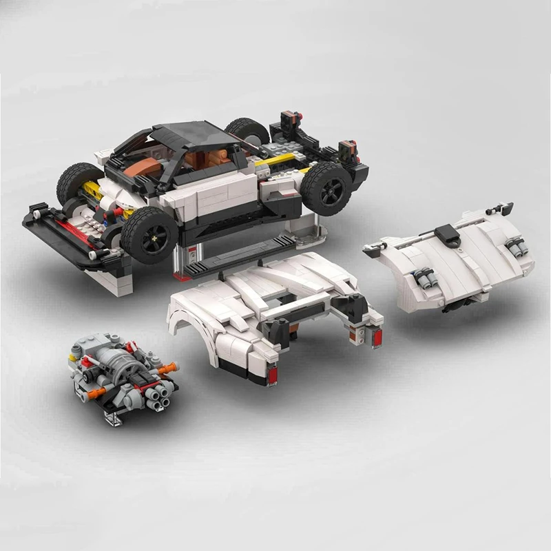 MOC 202269 Technical 10 in 1 White Super Sport Vehicle Compatible 10295 Building Block Brick Puzzle DIY Toys Christmas Gifts Kid