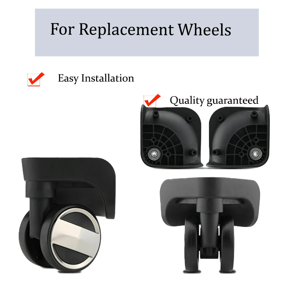Durable Rubber Caster Wheel Smooth Quiet Practical For W281 Suitcase Luggage Trolley Bag Replacement Luggage Spare Parts