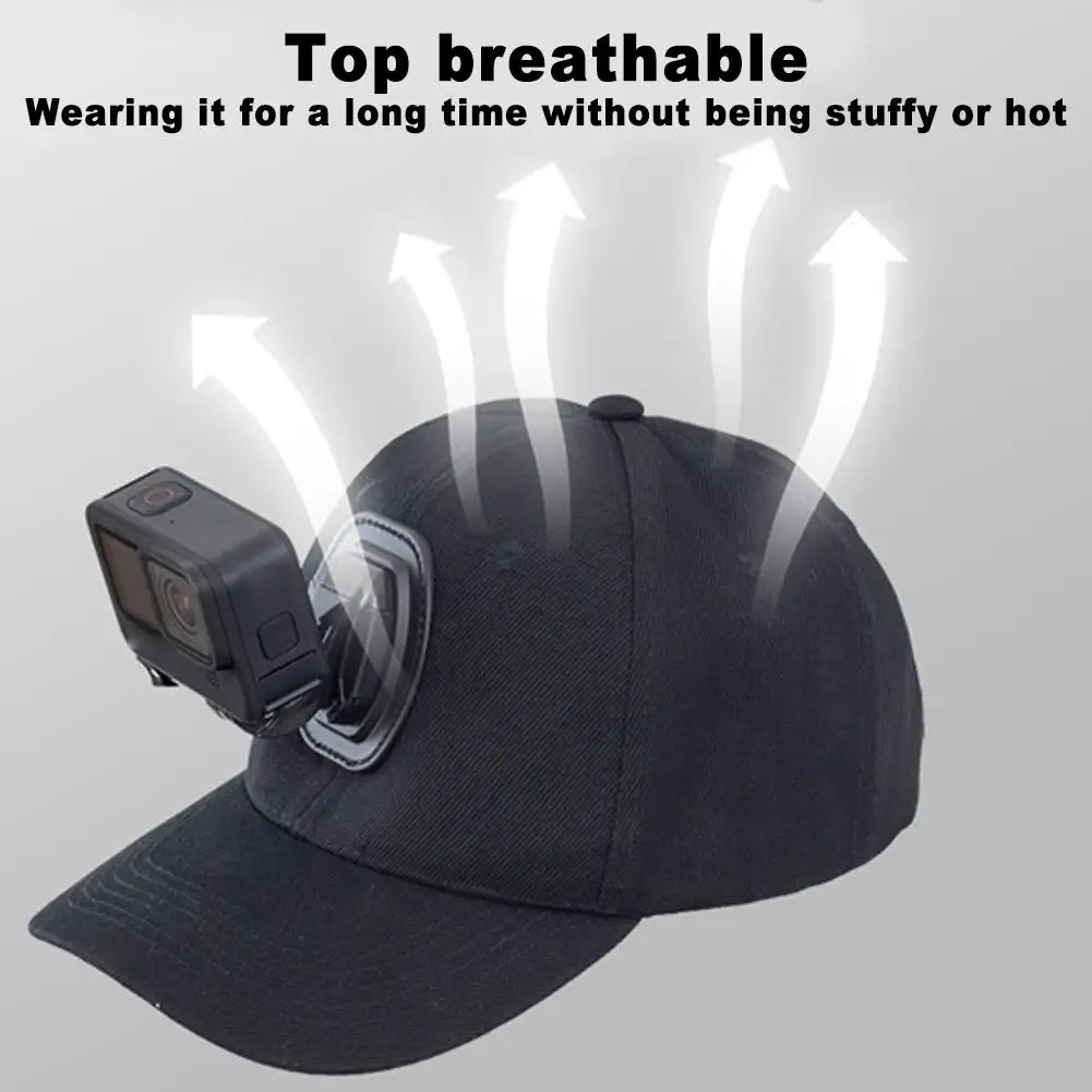 Adjustable Canvas Sun Hat Cap For Gopro Hero 12 11 10 9 8 7 6 5 4 3 Insta360 X3 X2 Eken SJCAM OSMO Sport Action Camera