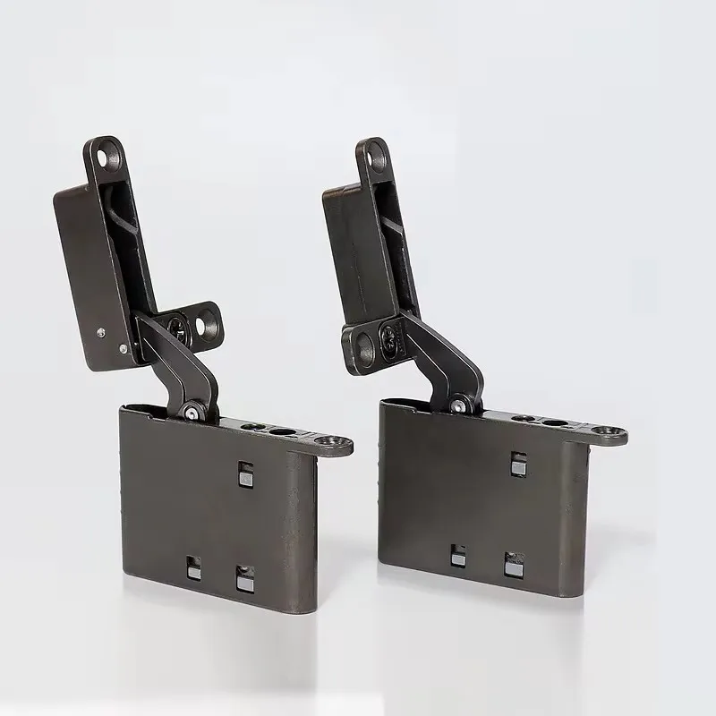 2PCS Invisible Hinge Aluminum Frame Glass Door Concealed Hinge Cabinet Door Hydraulic Buffer Up and Down Rotating Shaft